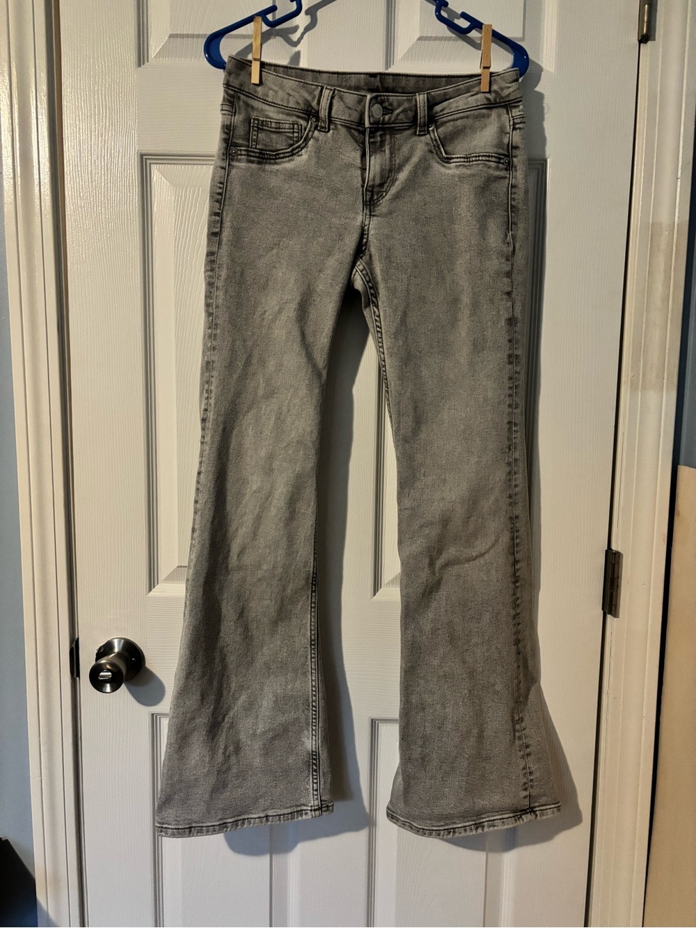 Women's grey wash Flare Jeans